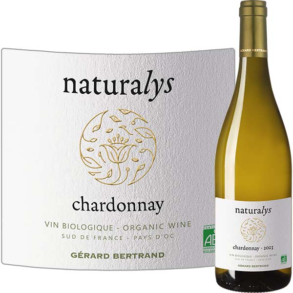 Chardonnay Bio, Naturalys, IGP d'Oc, Gérard Bertrand